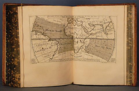 Prevost, Volmenes encuadernados en cuero Histoire Generale des Voyages. 19 vol.