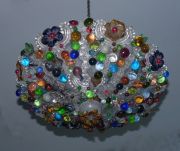 Plafon murano con flores de colores. -21-