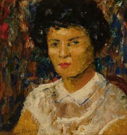 BERYSTAIN, Jorge. Retrato de Mujer, óleo