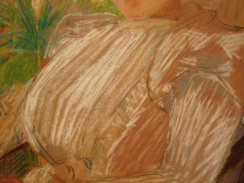 Lynch, Albert 'Figura de Mujer', pastel.