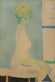 Muhl Roger Girl in a Green Turban, litografia firmada N° 48/150