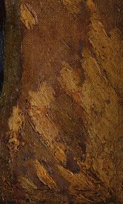 BERMUDEZ Jorge; Arcada con personajes norteos, leo sobre tela firmado. Mide: 62 x 56,5 cm.