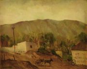 Otero, Juan 'Paisaje de La Falda', leo 1970. 40 x 50 cm.