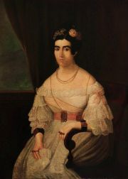 Pueyrredn, Retrato de la Sra. Celedonia Salvagnach de Fragueiro, leo restaurado