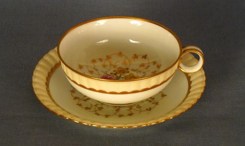 Tazas de té porcelana limoges 'B y C' Mapin & Webb 11 tazas con platos.