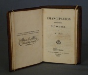 Un Vol. Emancipación Literaria - A. Ribot. Imp. Oliva, Barcelona 1837. Averías