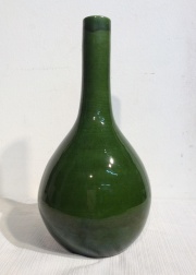 Lámpara de mesa globular alta esmalte verde