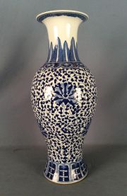 Gran jarron de porcelana china blue and White