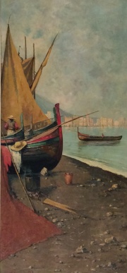 Tobias Polese. Paisaje costero, leo 1892