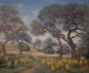 Aquino, Luis, Tarde de Otoño, óleo 55 x 69 cm. 1943.