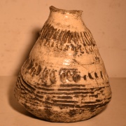 Vaso cerámica esmaltada Raku Eva Torres