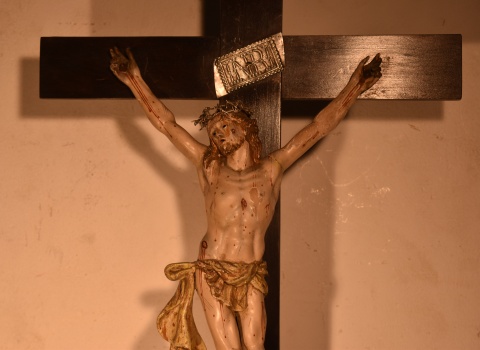 Cristo, talla madera S. XIX