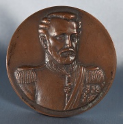 Medalla al libertador. Juan Lavalle. 1841-1941.Diámetro: 5,5 cm.