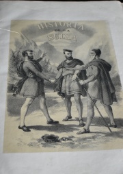 Ortiz de la Puebla: 'Historia de La Suiza'. Barcelona 1871. Deterioros. 1 Vol.