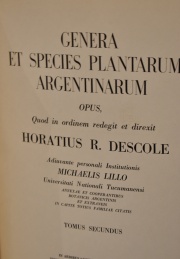 Genera Et Species Plantarum - Argentina Rum . Volumen I y II. Dos libros. Muy ilustrados.