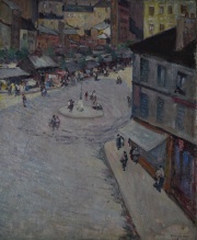 Domingo Viau, La Rotonda, Paris, óleo sobre tela.