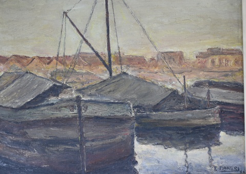 Daneri, RIACHUELO, óleo del año 1962 de 40 x 50 cm.