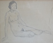 Larco, Desnudos, dos dibujos al lápiz.