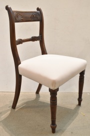 9 sillas inglesas de comedor tapizado beige