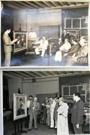 MAR DEL PLATA, fotografías de gran tamaño del TERCER SALON DE ARTE, oficiando de jurado los artistas, GUILLERMO BUTLER,