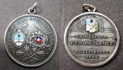 ARGENTINA Y CHILE, antigua medalla de plata 900