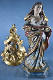 Virgen con Nio sobre mnsula. (468)