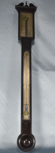 Barómetro inglés de mercurio, recto (774)