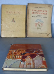 FAUSTO, ESTAMPAS DE BS. AS. y JULIO BARRAGAN. 3 vol.