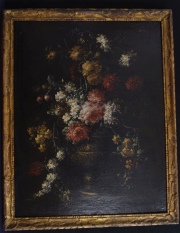 Anónimo, Vaso con Flores, óleo escuela holandesa, sin firma. (224)