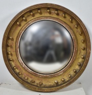 Espejo circular dorado estilo Regency. Faltantes (434)