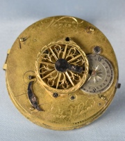 Reloj de Bolsillo, Girardier Lainé, con dial de día, fecha y hora. Desperfectos. (543)