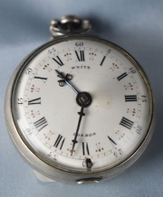 Reloj de Bolsillo Inglés, Thomas White, maquinaria bronce. (561).
