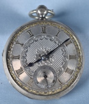 Reloj de Bolsillo Inglés, caja con diseño liso. (546)