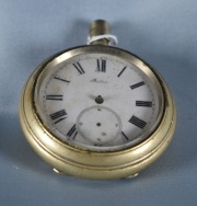 Reloj de Bolsillo Suizo, Berna, de metal. Roturas. Faltantes. (574).