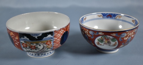 Dos bowls porcelana oriental distintos.