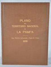 Plano del Territorio Nacional de Pampa Ao 1930 plegadi 145 x 130 cm.
