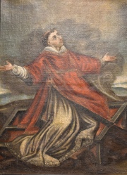 San Lorenzo, leo de 68 x 53 cm.