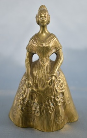 Campanilla bronce Dama Alto: 12 cm.