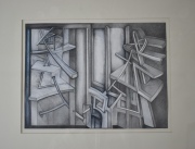 Aberastury, Abstracto, técnica mixta. Año 2010 29.5 x 40 cm.