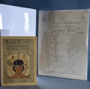 Solicitud manuscrita firmada por el artista Emilio Pettoruti, dirigida al presidente de la la Universidad Nacional de la