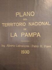 Plano del territorio nacional de La Pampa
