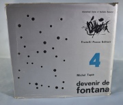 TAPIE, Michel: DEVENIR DE FONTANA. Mide: 28 x 30 cm. Desperfectos.