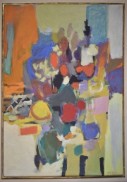 Russo, Raúl. Flores, óleo de 116 x 81 cm. Colecc. Domingo E. Minetti.