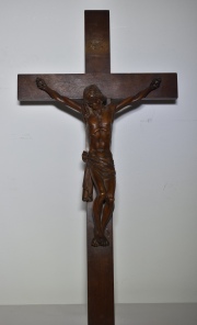 Crucifijo de madera - Maqueta que se hizo para la catedral de Bariloche. Restauros.