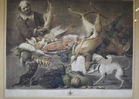 R. Esarlom, The Larder, grabado mezotinta 42 x 58 cm.