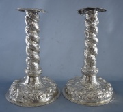 Candeleros de plata S. XVII - XVIII