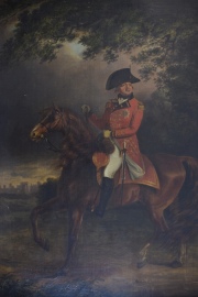Jorge III por William Beechey, óleo reentelado de 86 x 66 cm. Desperfectos.