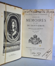 SAINT SIMON, MEMOIRES. Paris 1925. Tomos I y I (falta III). 2 vol.