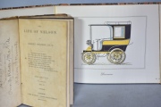 HORSELESS CARRIAGES. Con: THE LIFE OF NELSON. Desgastes. 2 vol.