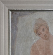 Presas, Leopoldo, 'Desnudo Femenino', témpera de 80 x 60 cm.
